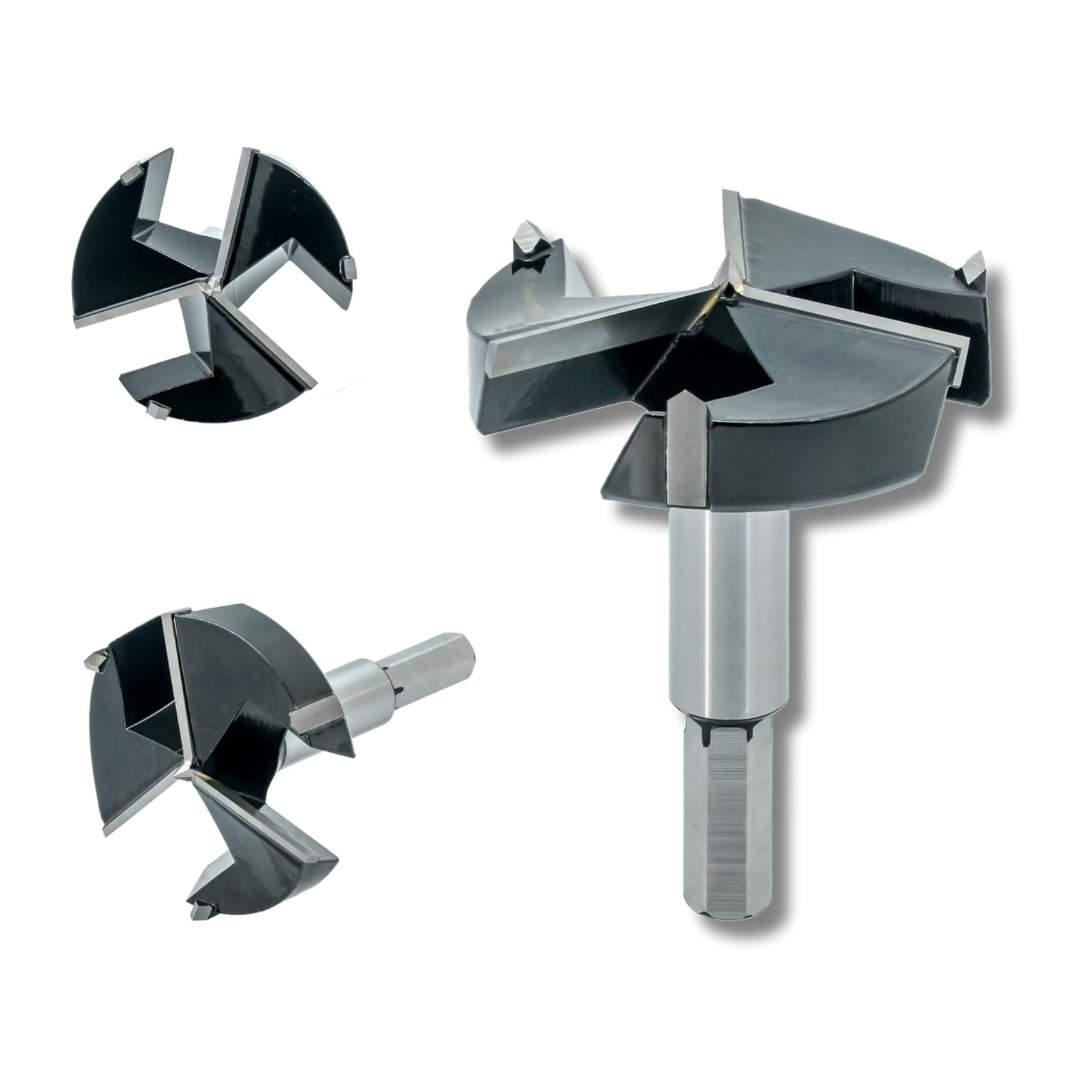 Forstner Drill Bit 3 Inch, Triple-Flute Carbide Tipped Forstner Bit… Fast Ship