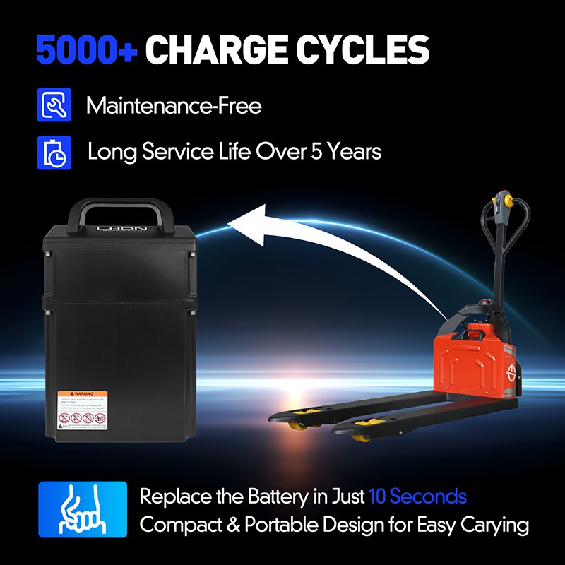 24V 20Ah Lithium Battery for Big Joe LPT26 LPT33 T40 EP Linde Pallet Truck Jack