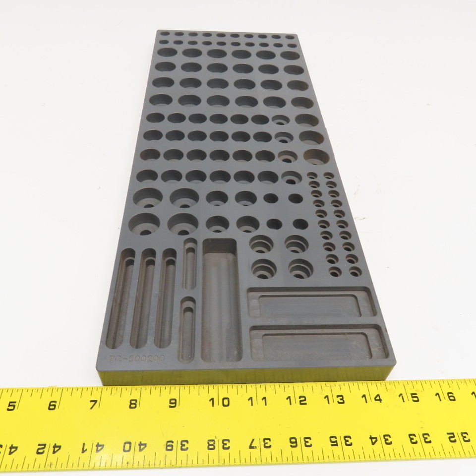 R&R Fixtures TC-500200 502mm x 197mm x 25mm Component Tray M6, M8, 1/4-20