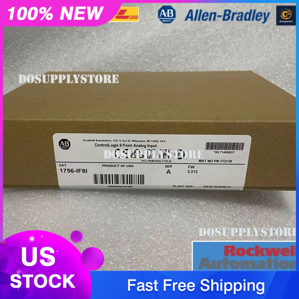 New Factory Sealed Allen-Bradley 1756-IF8I 8 Point Analog Input Module US