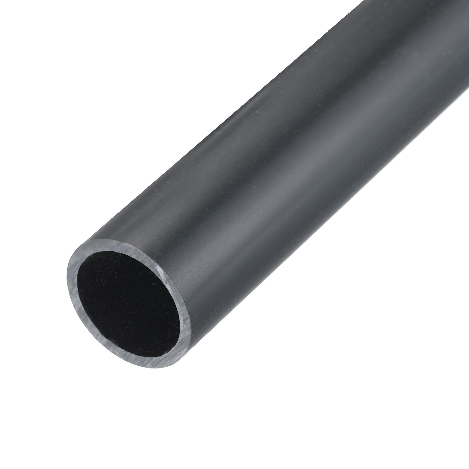 PVC Rigid Round Pipe 7/8″ ID 1″ OD 14″ Dark Grey High Impact