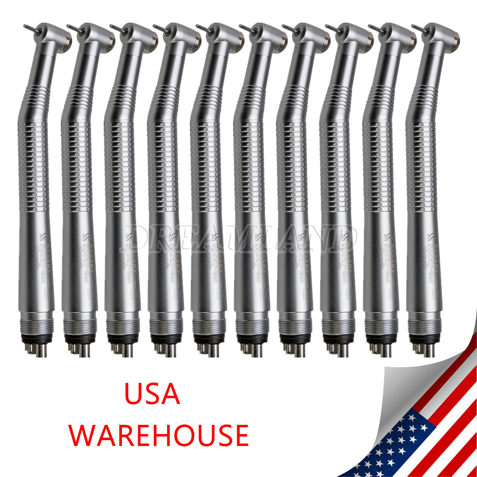10 Pcs Seasky NSK PANA MAX Style Dental High Speed Turbine Handpiece 4Hole Y1BA4