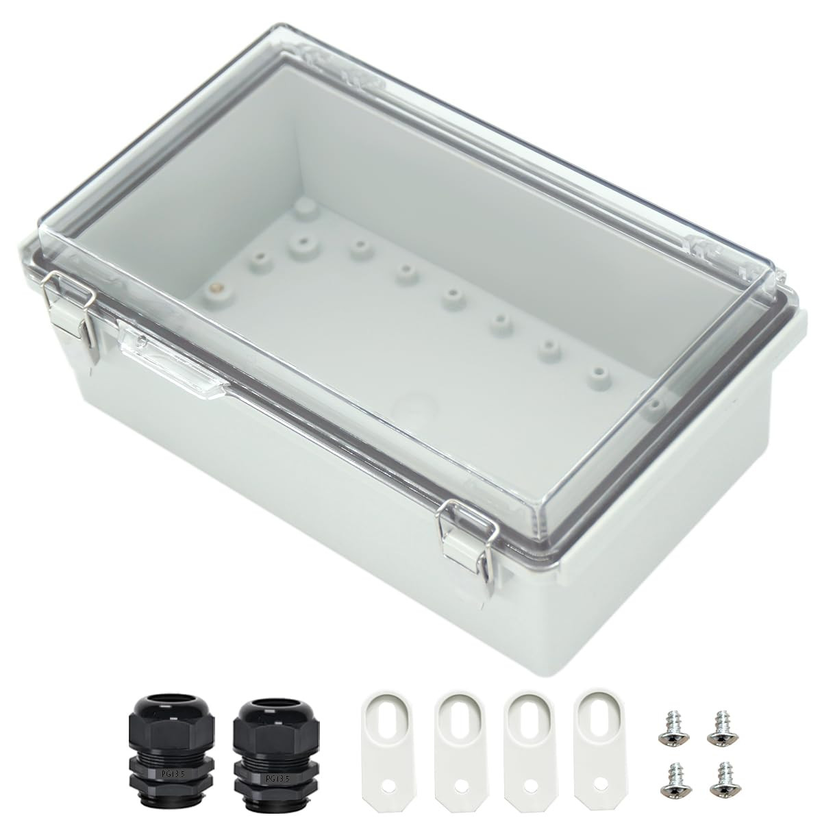 Junction Box ABS Plastic Dustproof Waterproof IP67 Electrical Boxes Hinged Shell