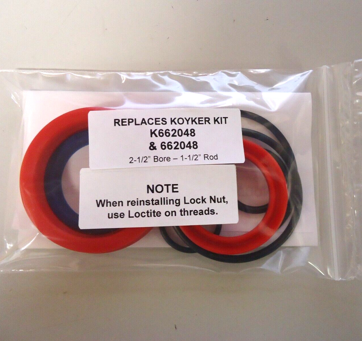 # 662048 Koyker seal kit replacement for cyl/with 2-1/2″ bore 1-1/2″ Rod K662048