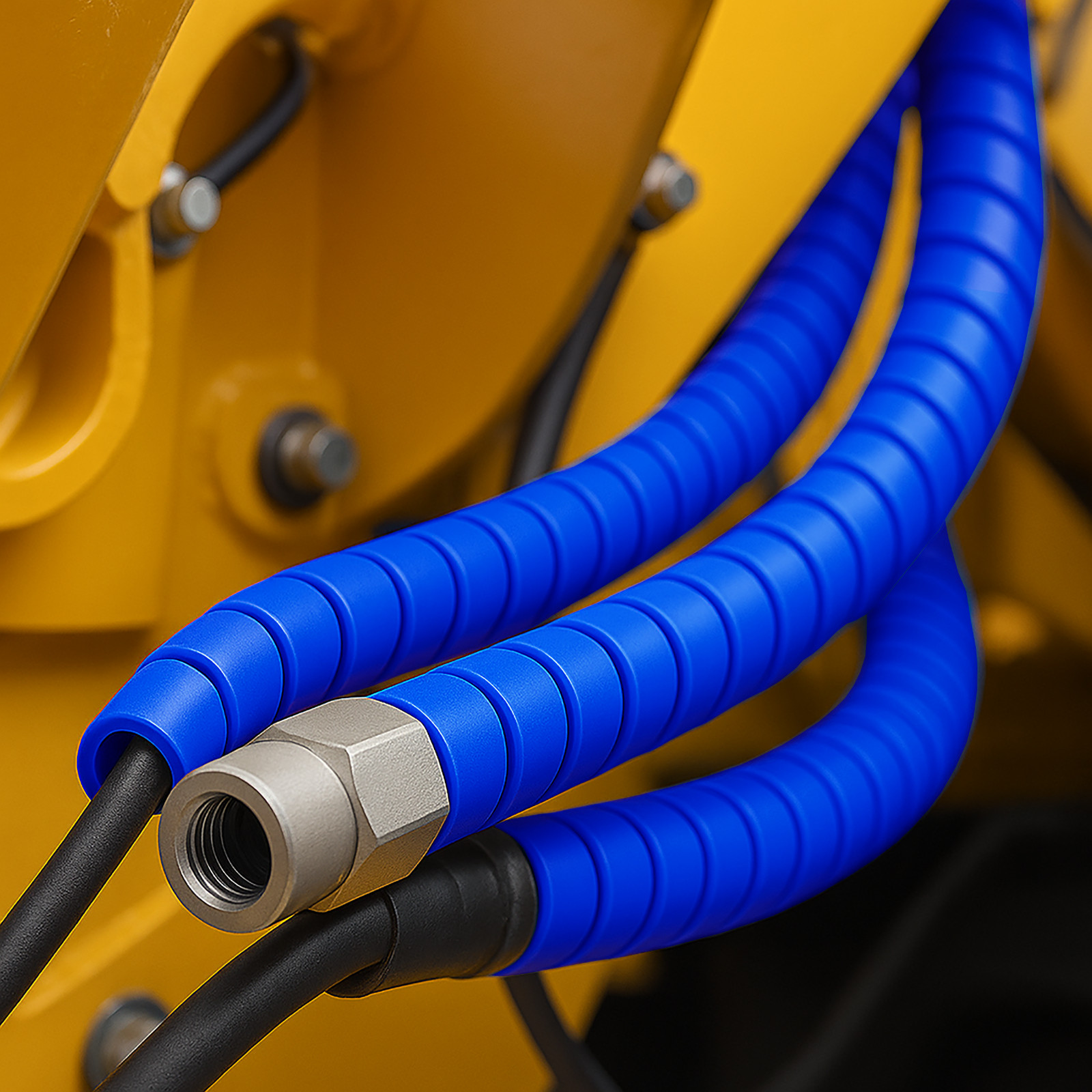 Heavy Duty (HDPE) Spiral Wrap – 1/2″ to 5″ Size Options – Protect Hoses & Cables
