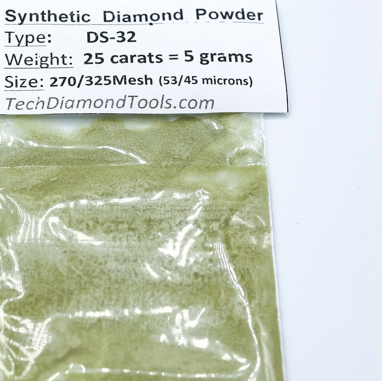 TechDiamondTools Diamond Powder 270 Grit 53-45 Microns, 25 cts = 5 Grams