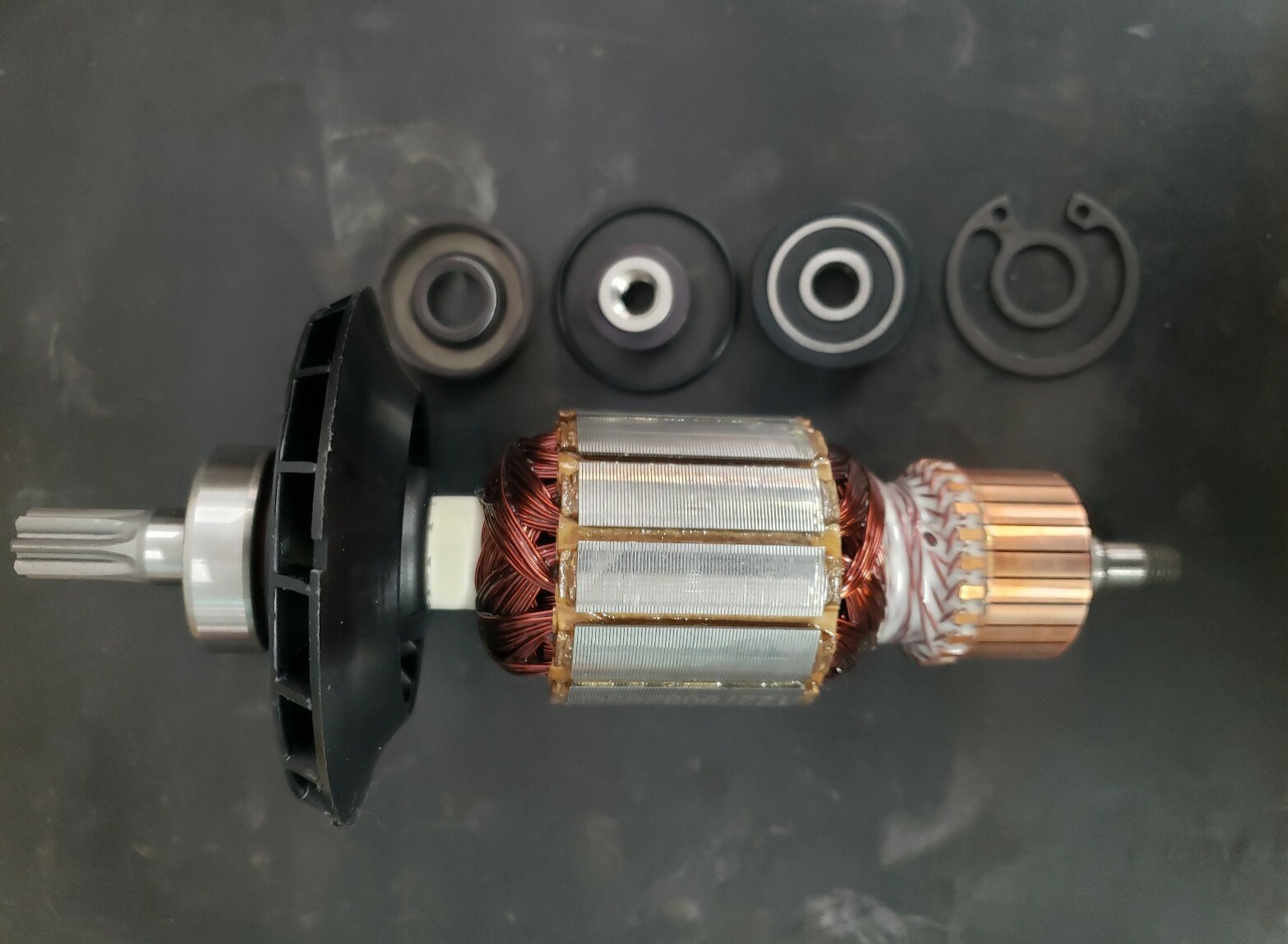 Bosch RH540 Motor Rebuild Set (Armature, Field Coil, Brush Set)