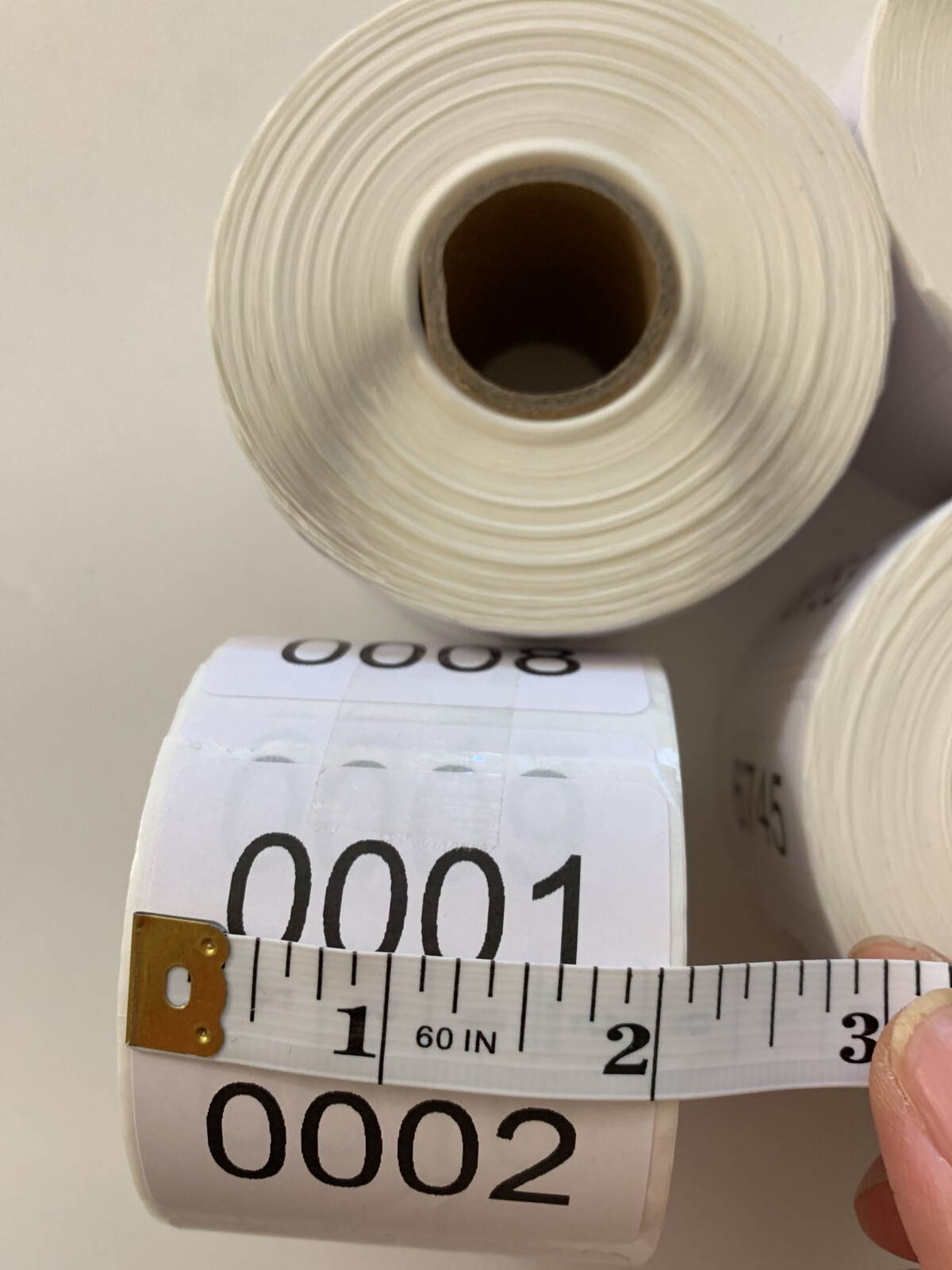 1000 Labels Consecutive Number Inventory Stickers Labels 2″ x 1″ Customize