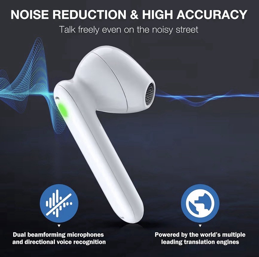 Timekettle WT2 Edge W3 Translator Device, Bidirection Simultaneous Translation