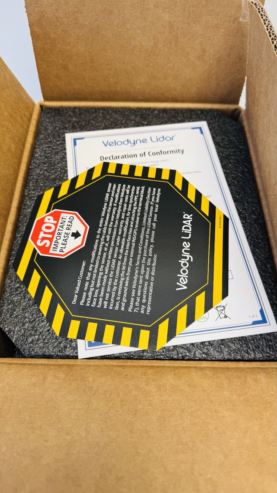 Velodyne VLP-16 PUCK 80-VLP-16-LW-A lidar Sensor Puck LITE BRAND NEW!! Multiple