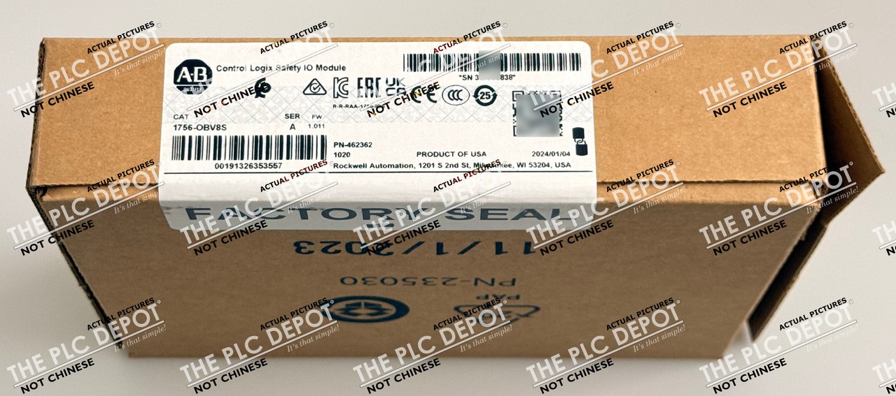 2024 SEALED Allen Bradley 1756-OBV8S ControlLogix Safety I/O Module *READ*