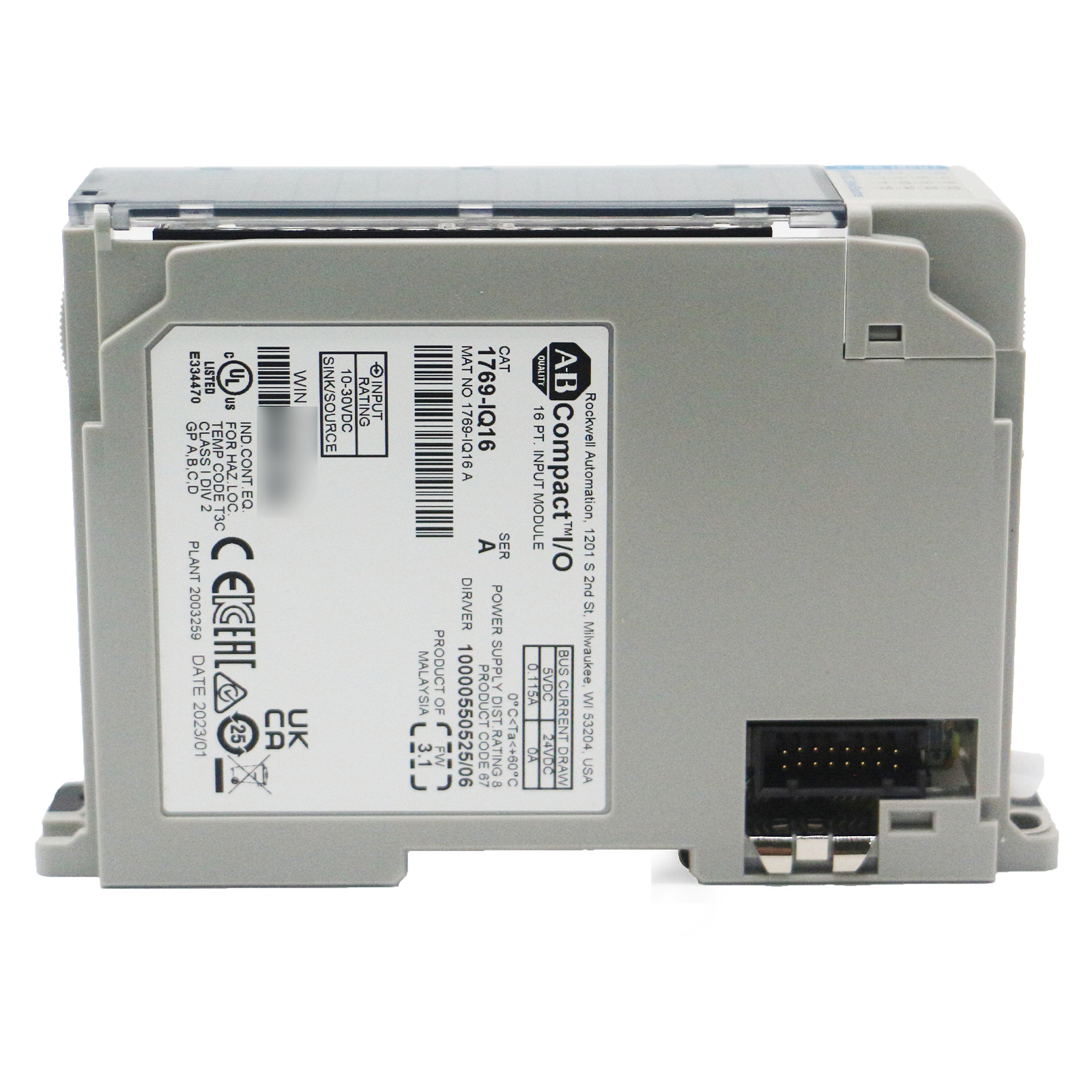 New Sealed 1769-IQ16 /A CompactLogix 16 Pt 24VDC D/I Module 1769IQ16 UPS Shippin