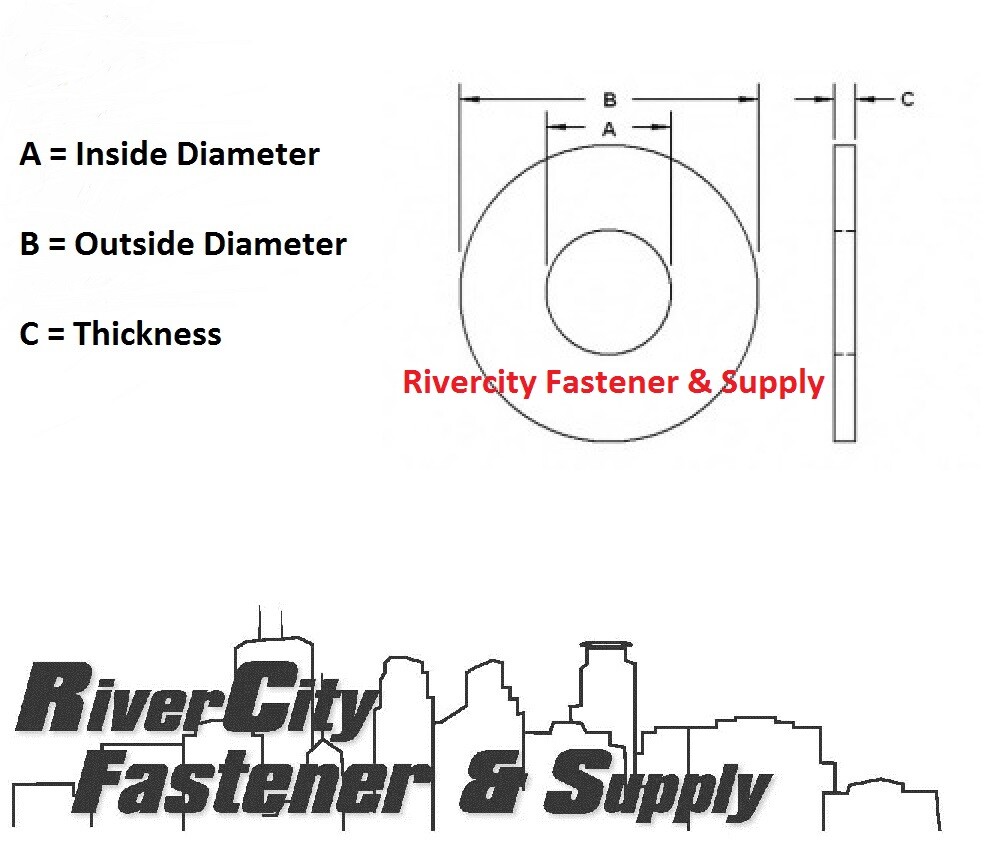 3/8″ Extra Thick Heavy Duty Grade 8 USS Flat Washers 3/8 inch washer 3/8 x 1″
