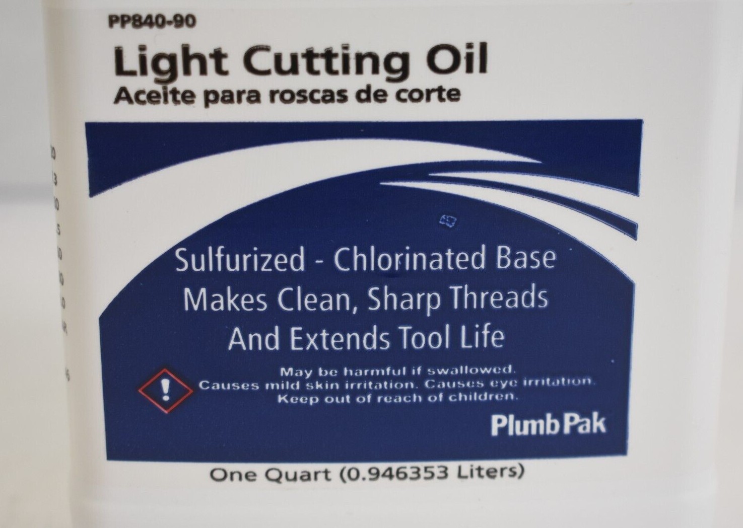 Plumb Pak PP840-90 Light CUtting Oil Sulfurized Chlorinated Base Threading 1qt