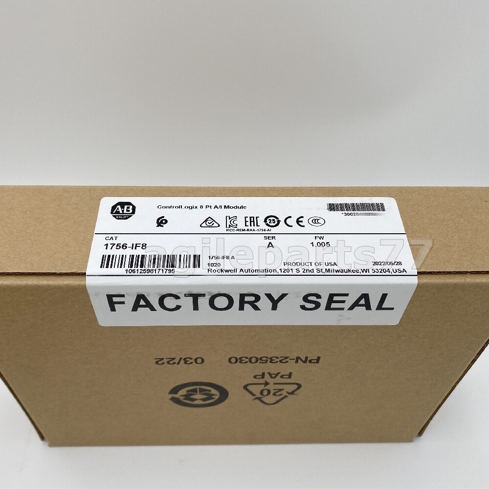 NEW 1756-IF8 AB ControlLogix Point A/I Module 2022 NEW Factory Sealed 1756IF8 TX