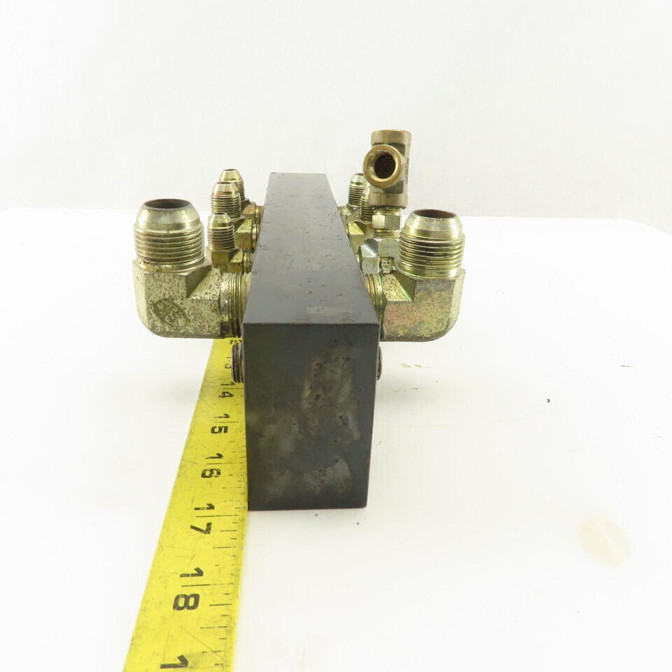 10 Port Parallel Hydraulic Manifold 3/4″ 1/4″ 3/8″ NPT Ports