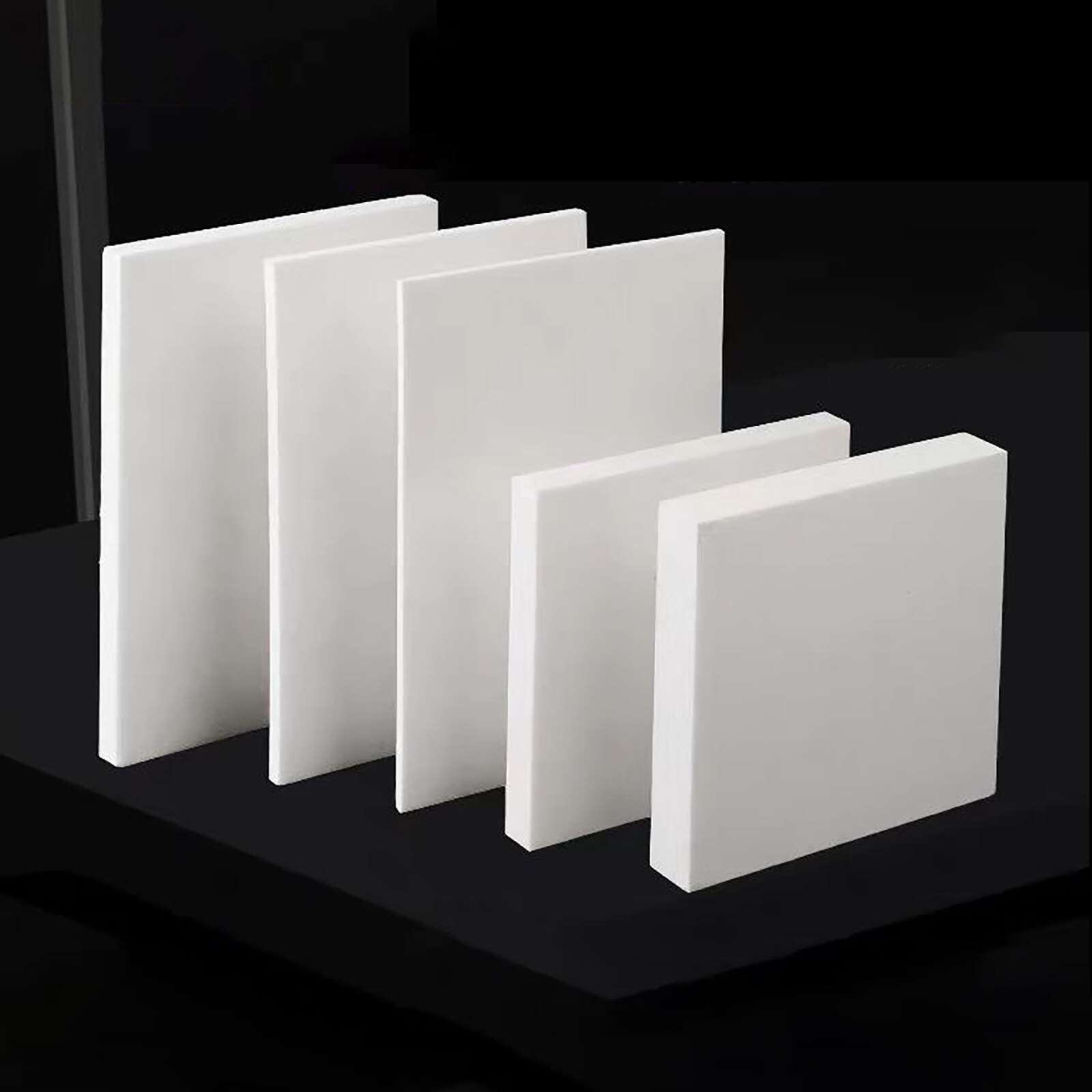 White PTFE Sheet Plate Hard Plastic Panel High Thermoplastic 0.2-30mm Thick DIY