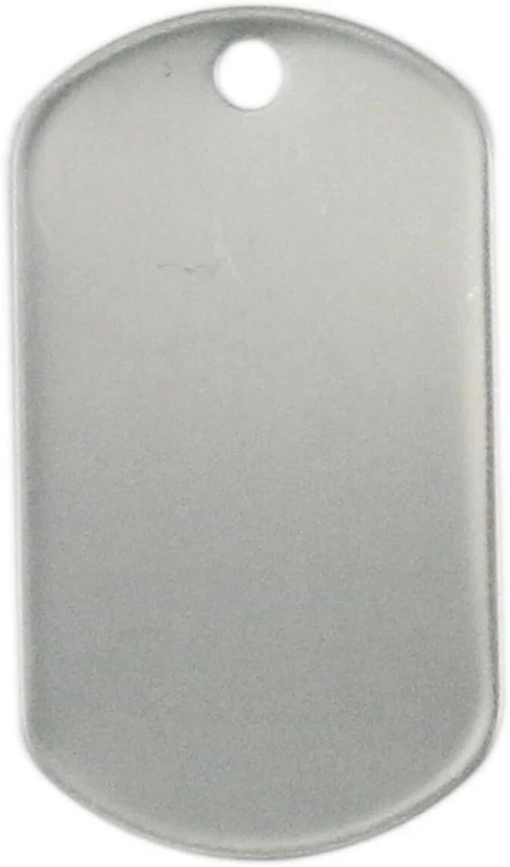 100PCS Blank Bulk Dog Tags for Stamping Engraving Shiny Stainless Steel Milit…