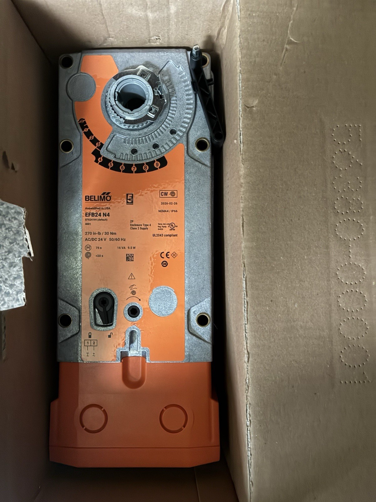 BELIMO EFB24 N4 / EFB24N4 – New In Open Box