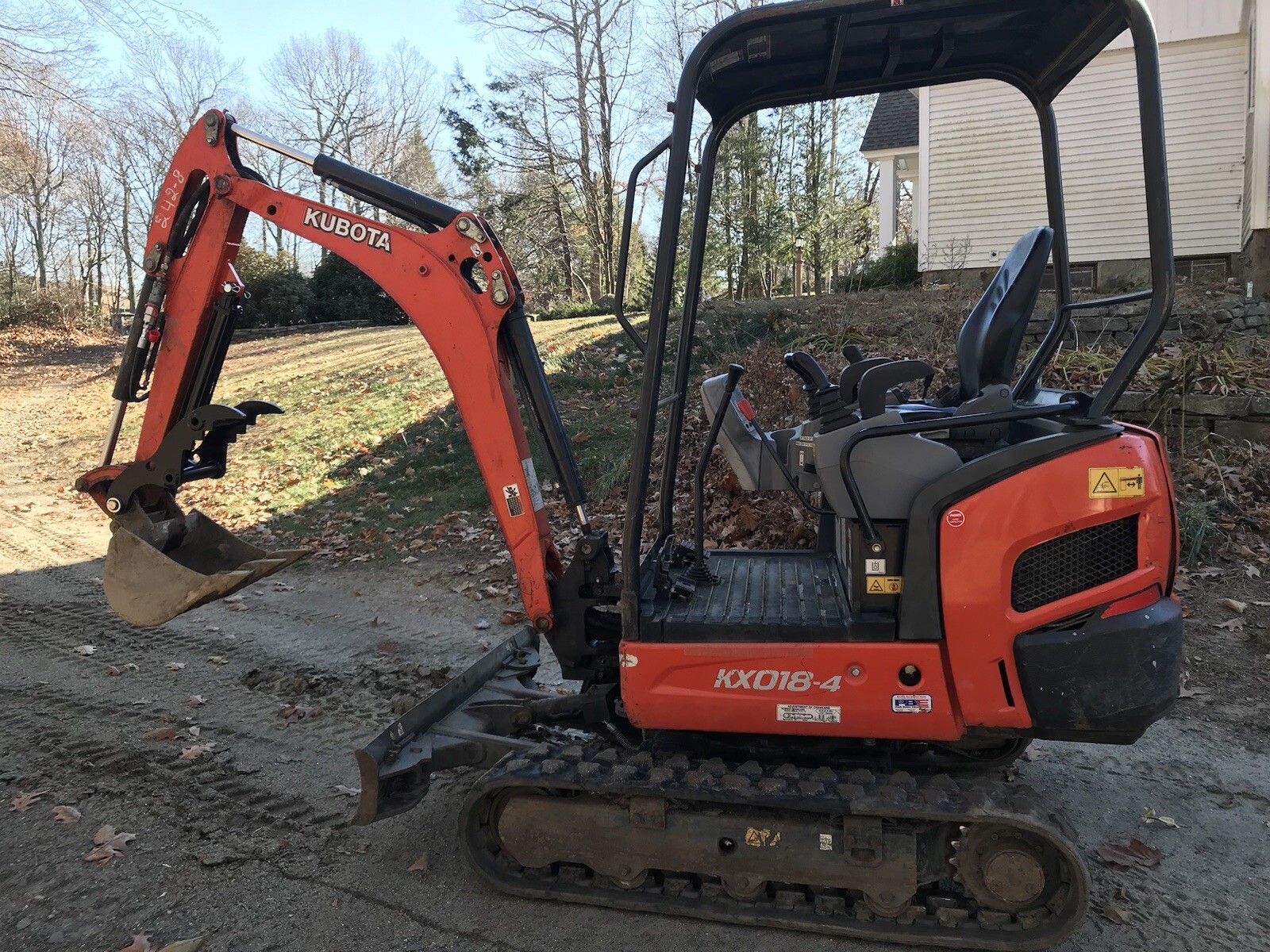 KUBOTA KX018 U15 U17 U20 PIN ON HYDRAULIC MINI EXCAVATOR THUMB