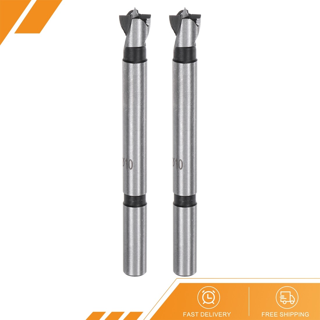 2pcs – Forstner Drill Bit 25/64″(10mm) Multi-tooth Woodworking Drilling Hole