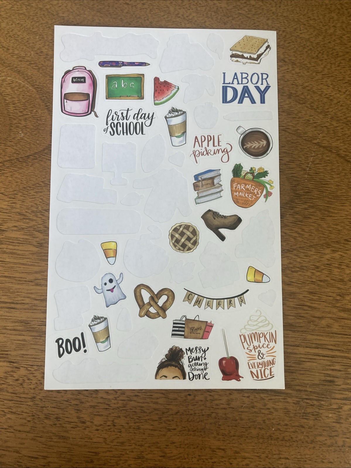 Bloom Planner Calendar Stickers Seasonal And Lifestyle Partially Used 13 Pages