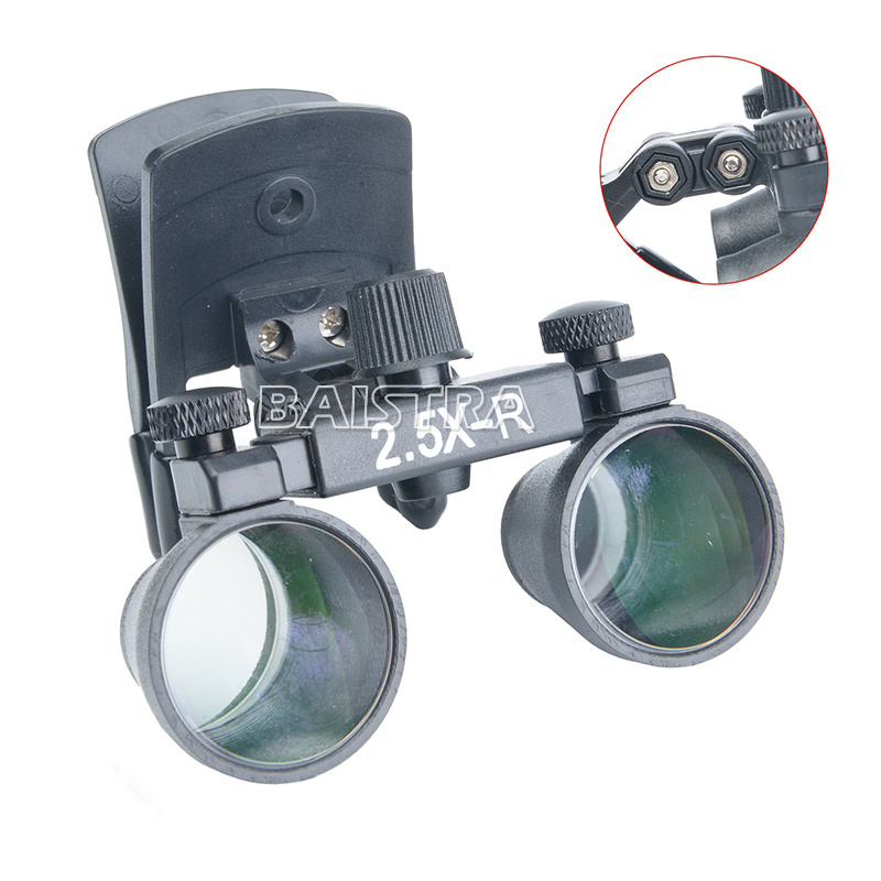 Dental Surgical Binocular Glass Medical Magnifier Loupes LED Lamp Head Light