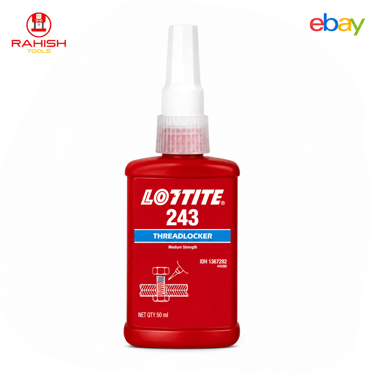 Henkel Loctite 243 ( 50ML ) Blue Medium Strength Threadlocker USA RAHISHTOOLS
