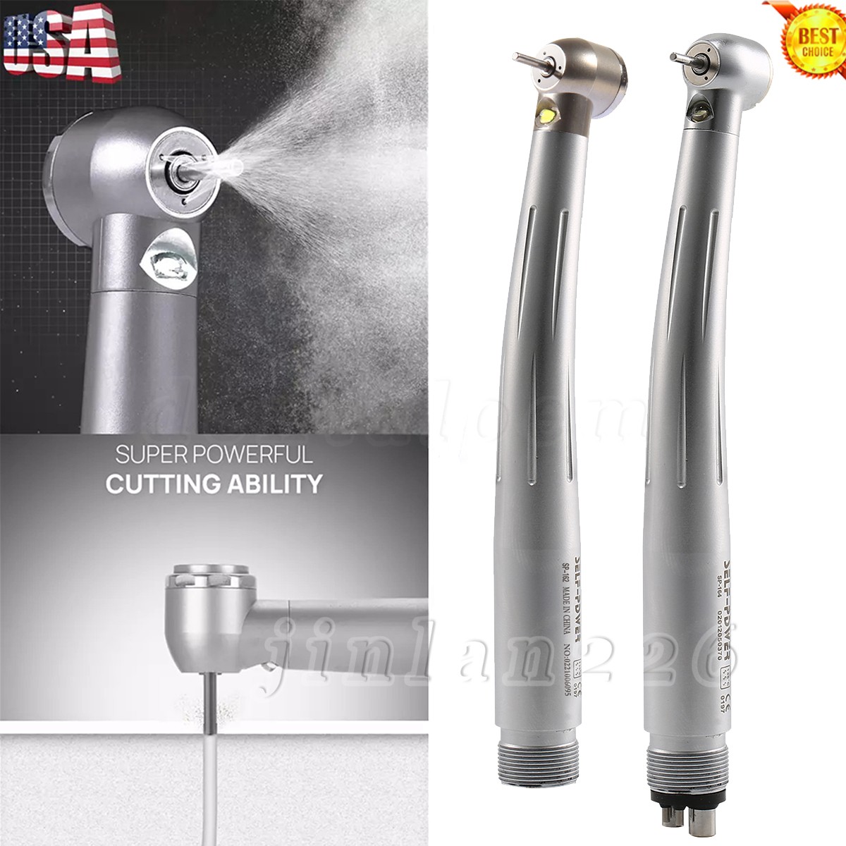 NSK Style Dental Fiber Optic LED E-generator high speed handpiece 4 HOLE/2HOLE