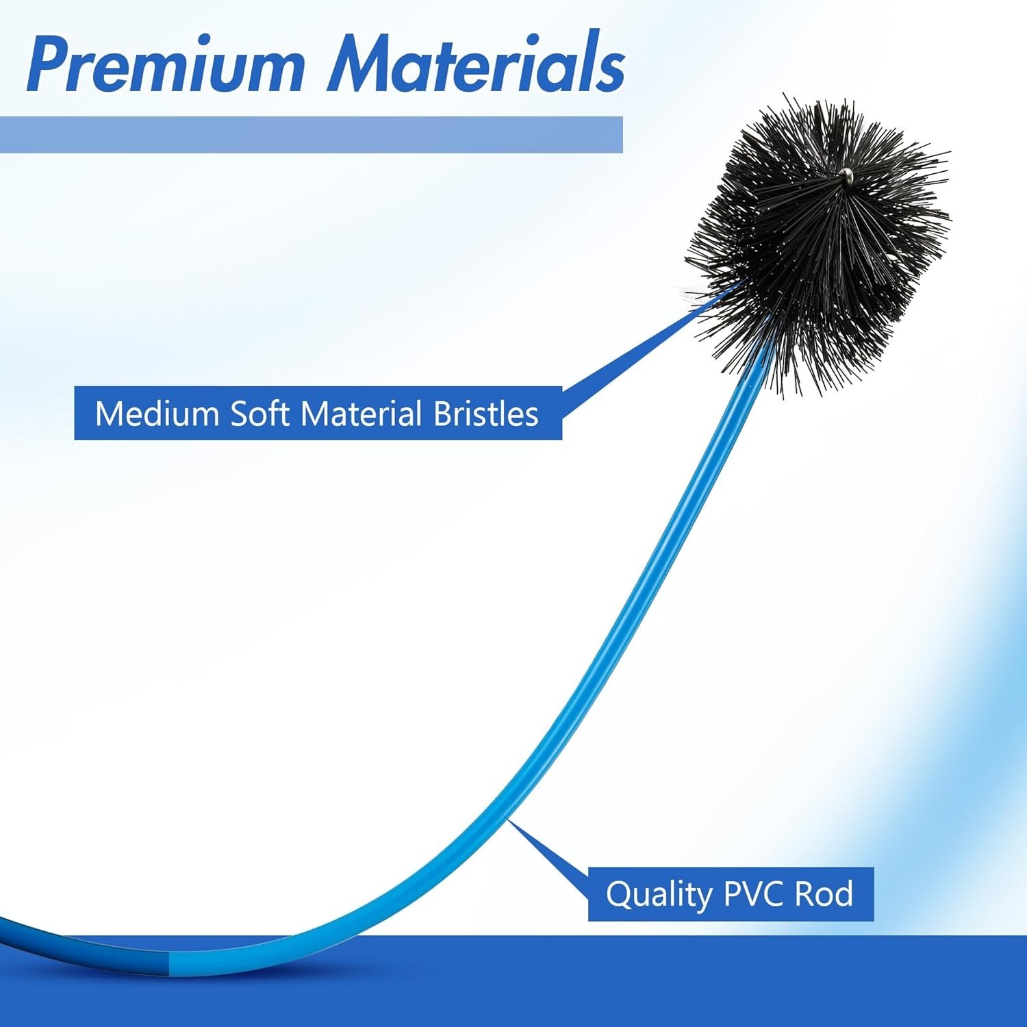 3 Pcs 16 Inch Flexible AC Drain Brush Set – Clean Your HVAC Condensate Trap