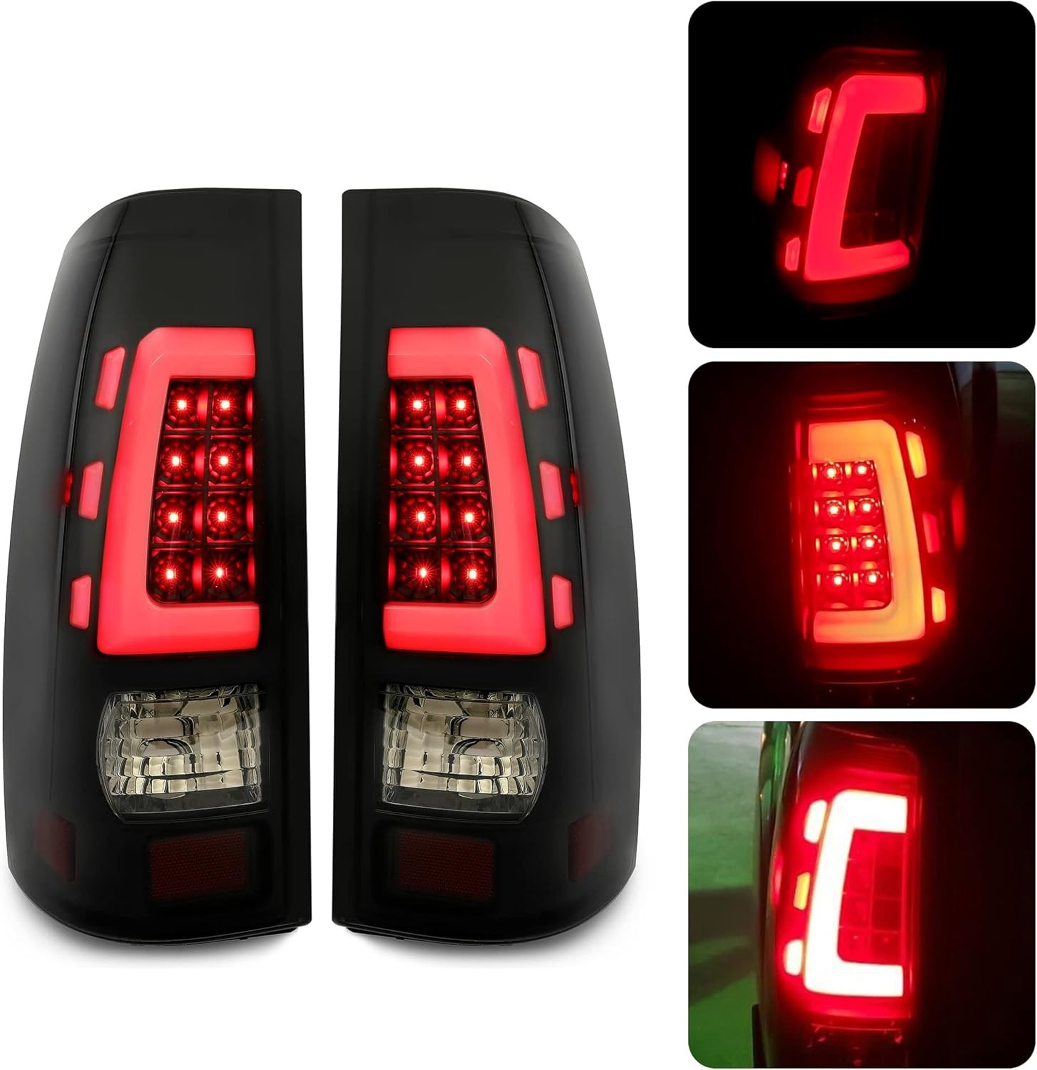 Kojem Taillight Compatible with 1999-2006 Chevy Silverado 1999-2002 GMC Sierra