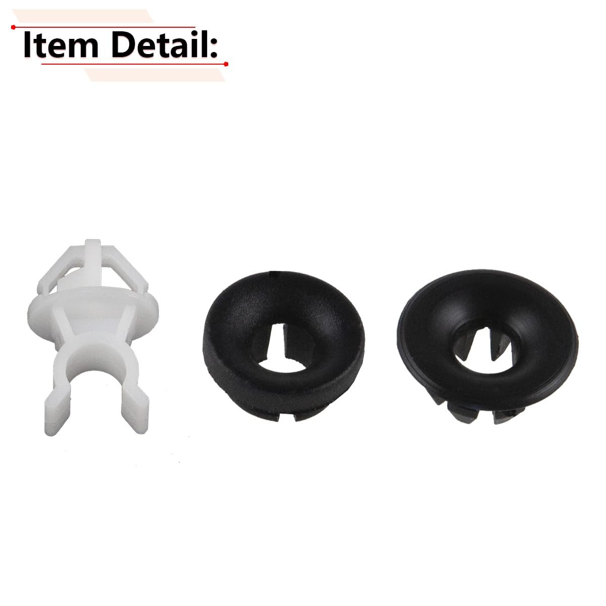 3PCS Hood Support Prop Rod Clip Grommet Compatible with Honda Accord Odyssey Pre