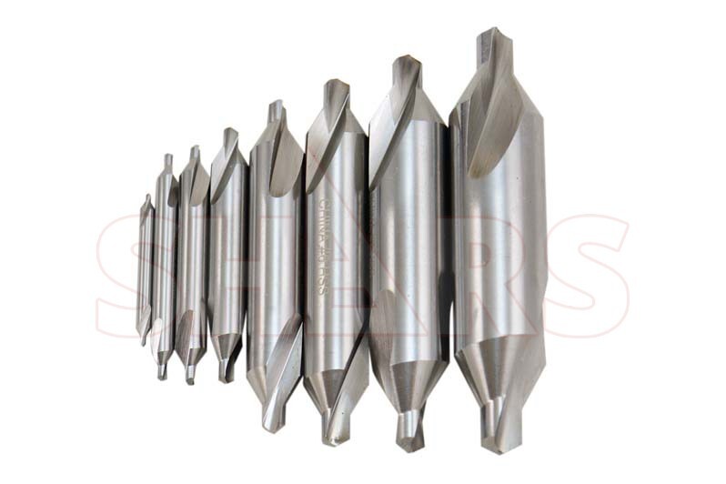 Shars #1-8 60 Degree HSS Center Drill Combined Drill & Countersink 8 PCS Set !}