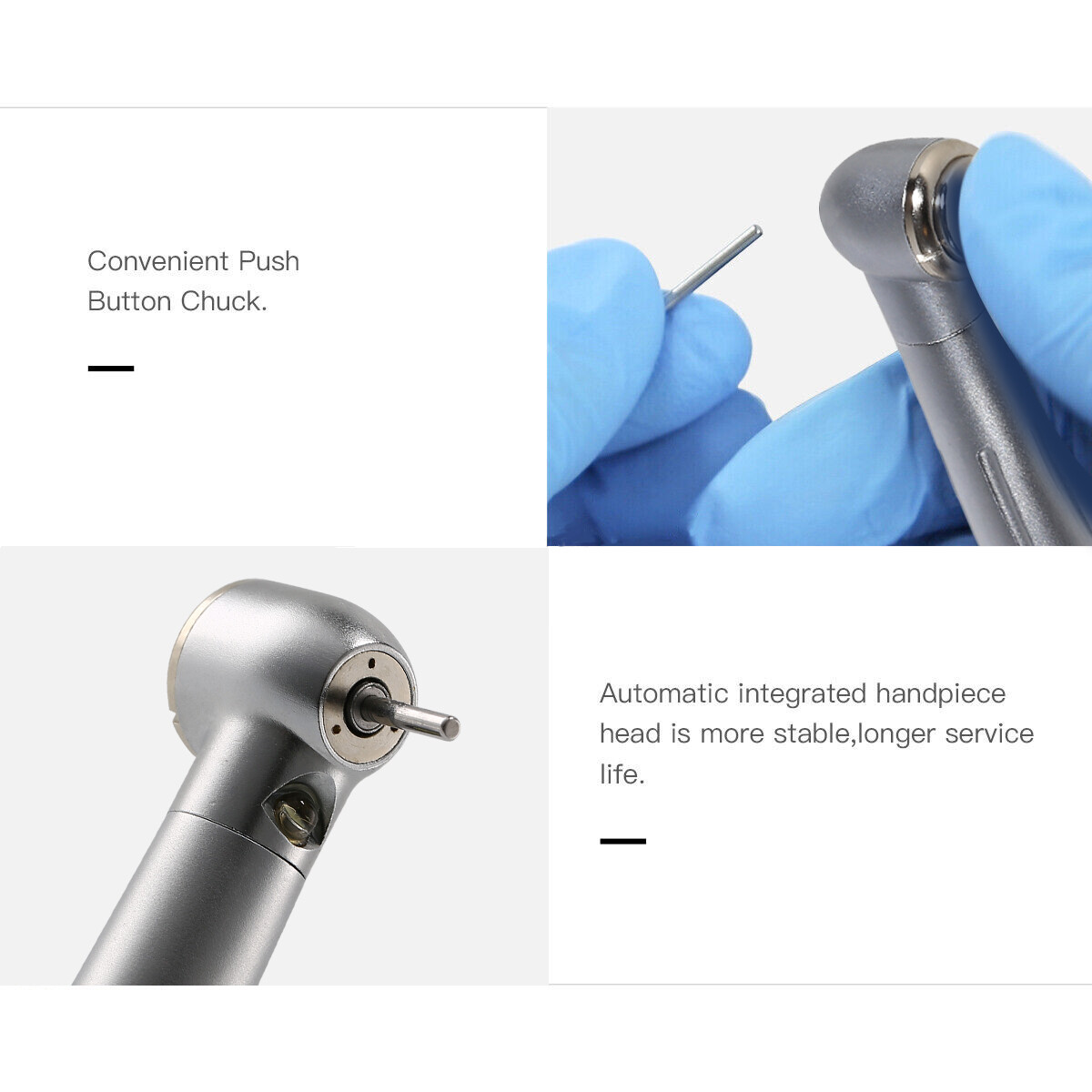 KaVo Style Dental Fiber Optic LED E-generator High Speed Handpiece Turbine 4HOLE