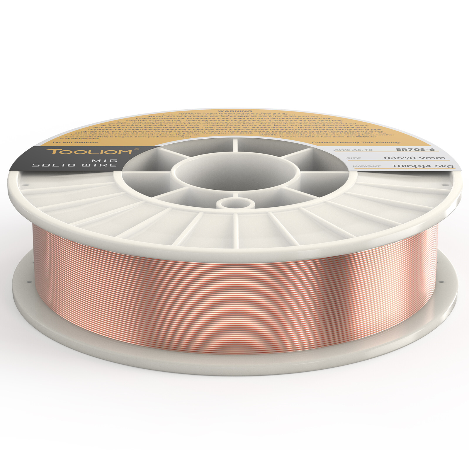 ER70S-6 .035″(0.9 mm) Mild Steel Mig Solid Welding Wire on 10-Pound Spool