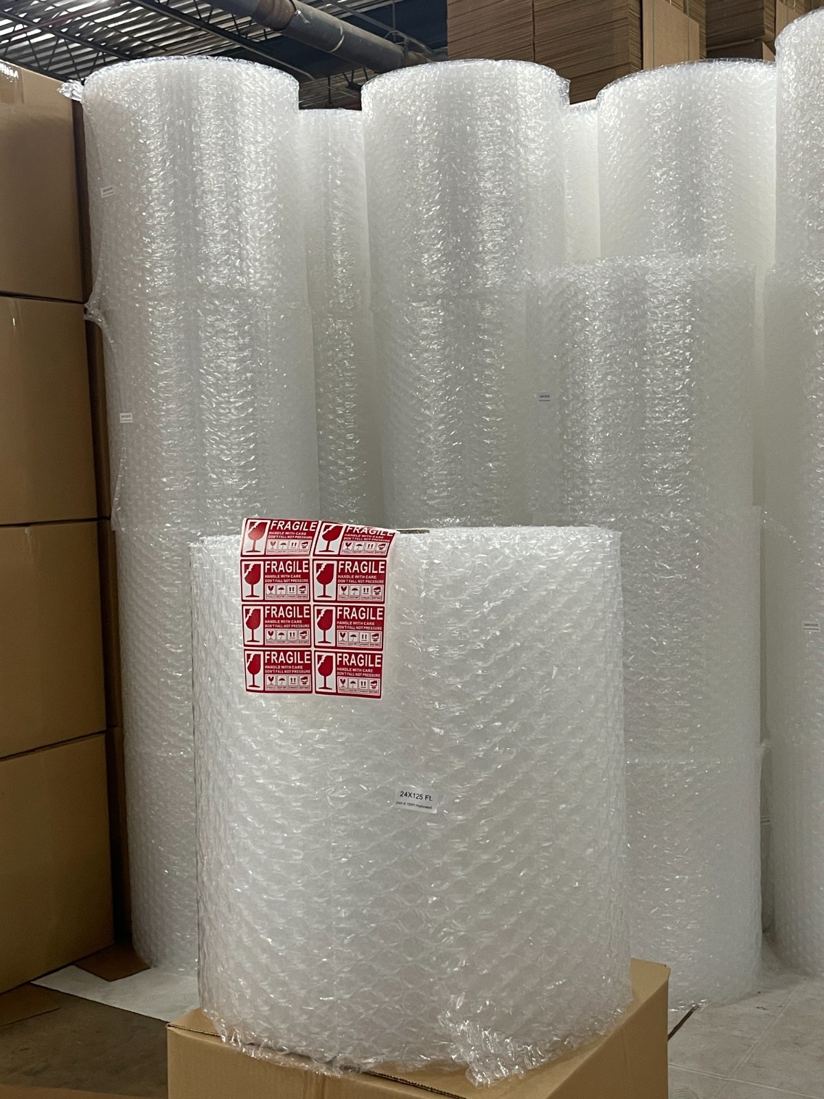 Bubble Cushioning Wrap 1/2″ LARGE BUBBLE 24″x125FT Perforated Every 12″