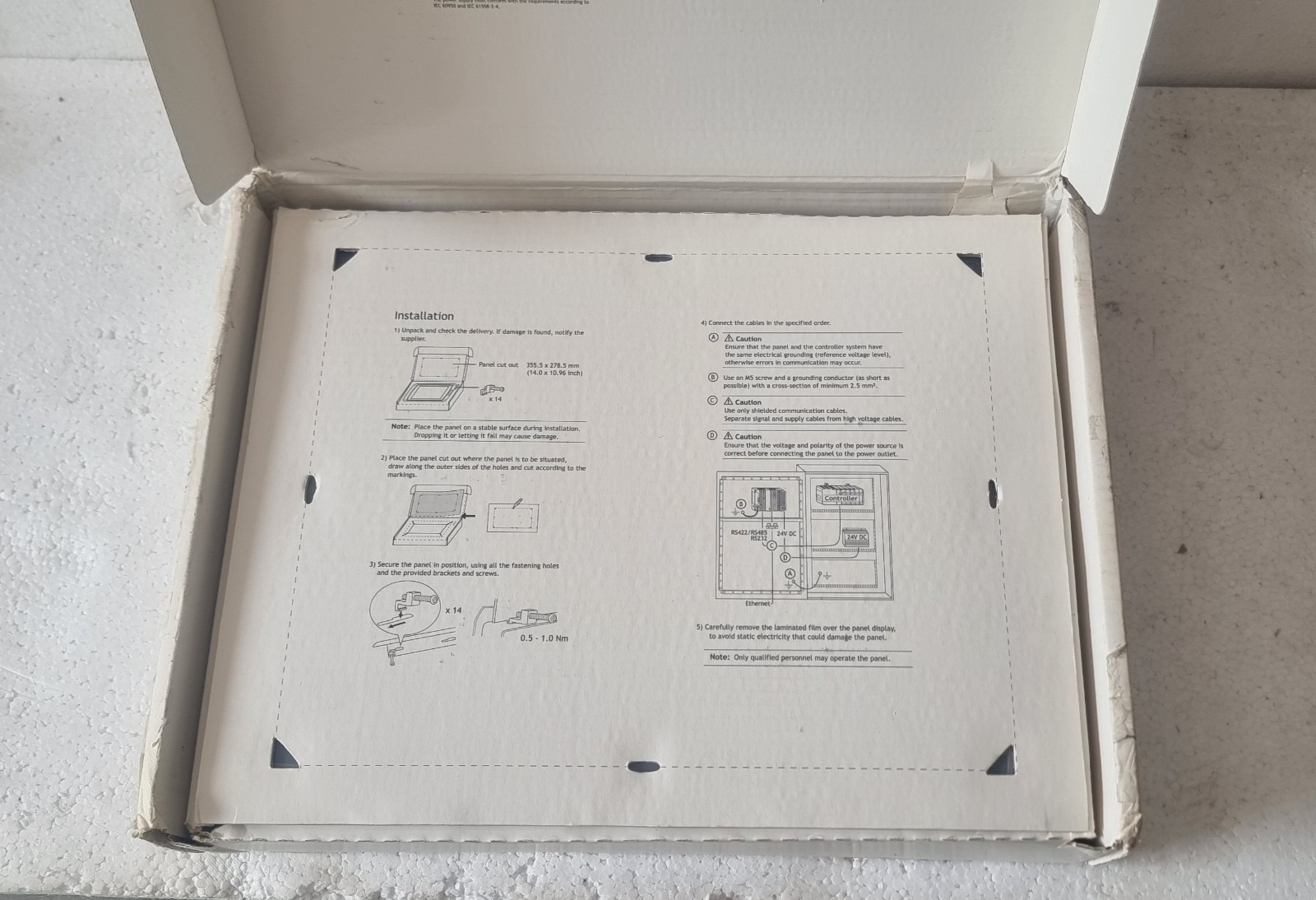 BEIJER ELECTRONICS EXTER T150 PART NUMBER : 06050G HMI DISPLAY