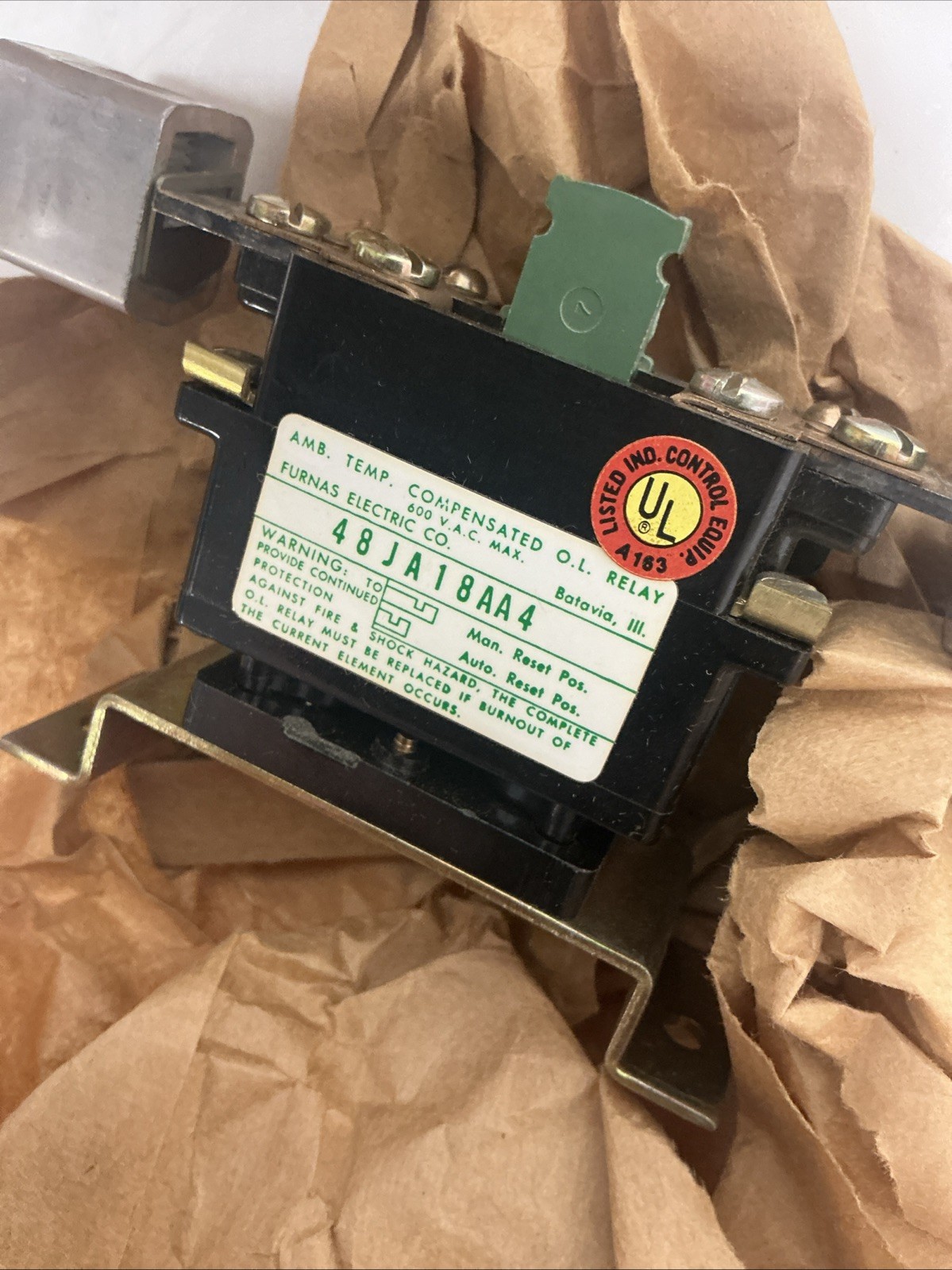 Furnas 48JA18AA4 Thermal Overload Relay. Y-904