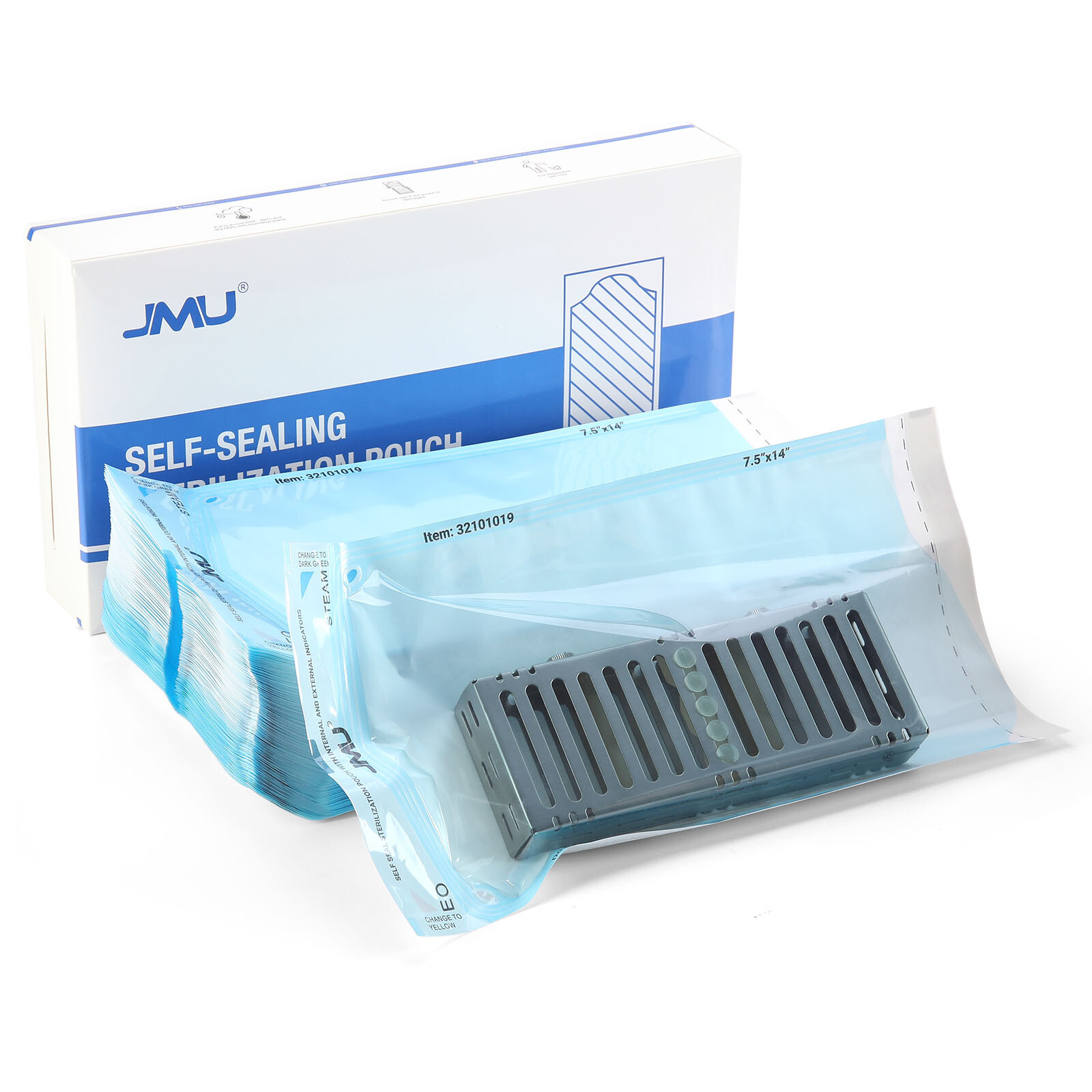 JMU Self Sealing Sterilization Pouches w/ Indicator Autoclave Sterilizer Multi
