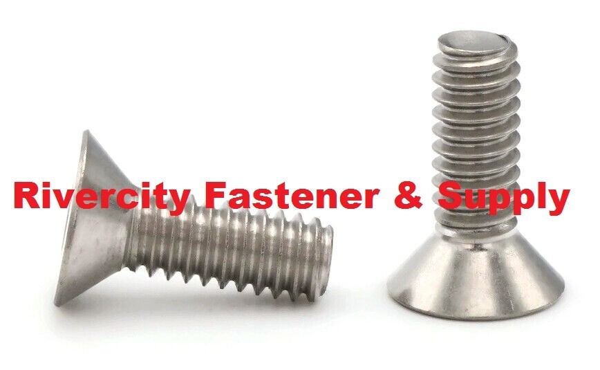 (10) M6-1.0×14 Flat Head Allen Socket head cap screws stainless M6x1.0x14 Bolts