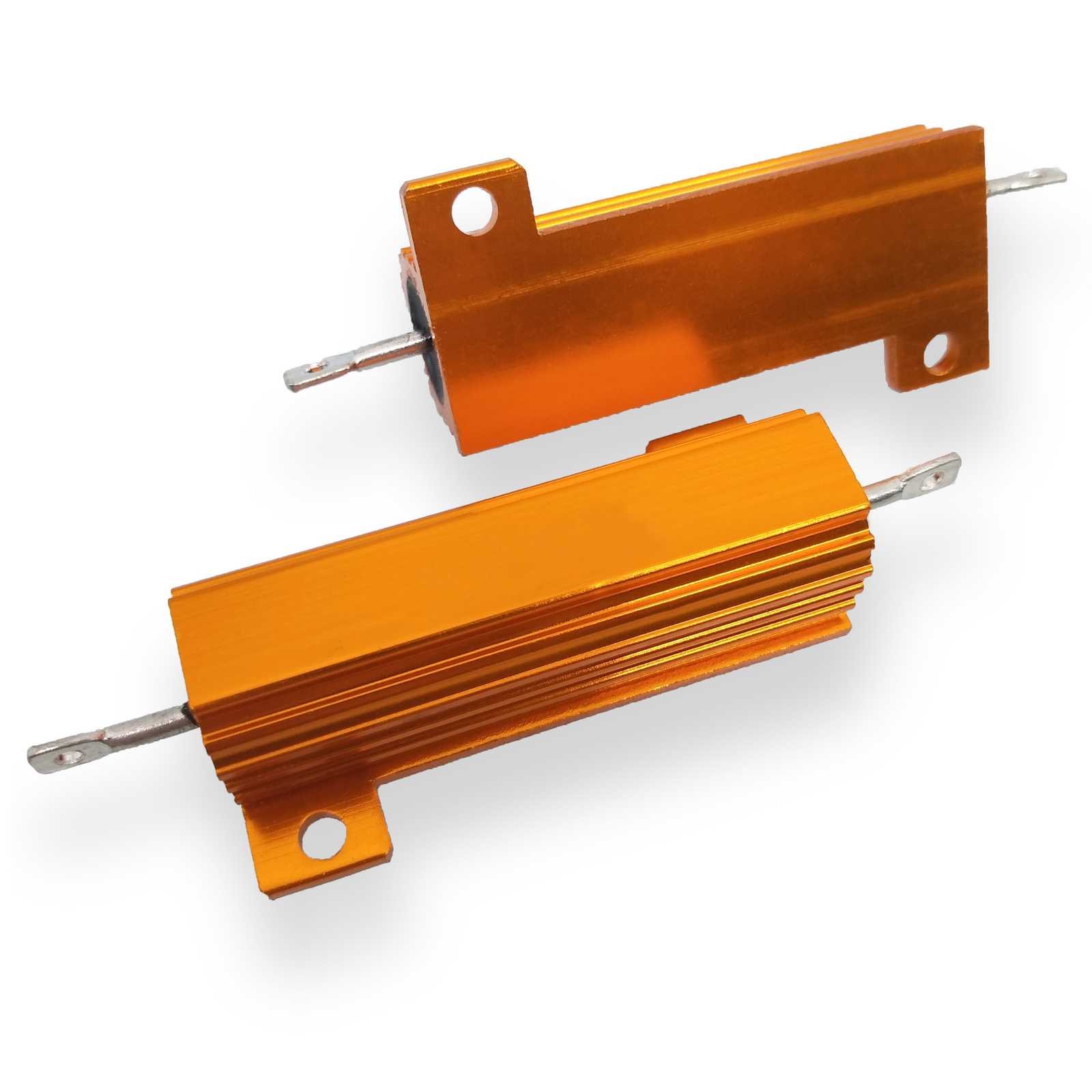 US Stock 4x 200 ohm 200R 50W Watt Aluminum Housed Metal Case Wirewound Resistors