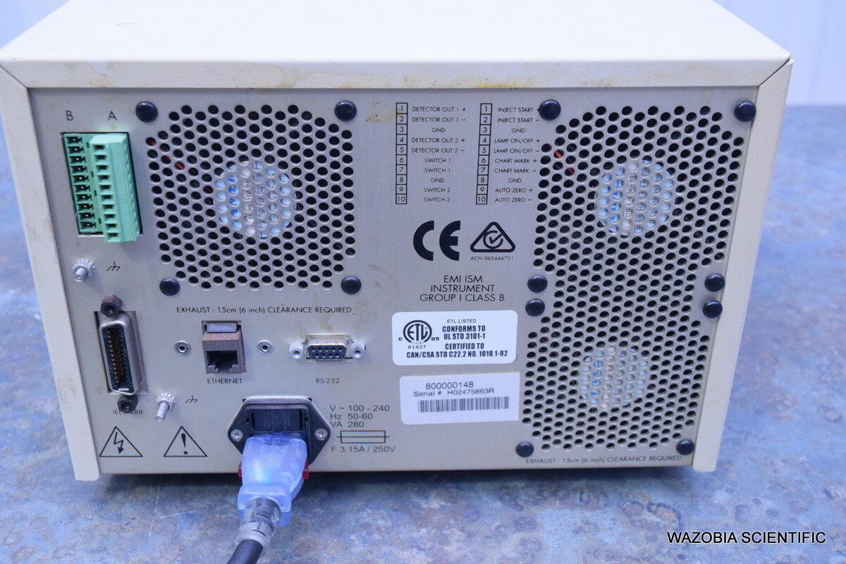 WATERS 2475 FLUORESCENCE DETECTOR HPLC CHROMATOGRAPHY WITH PHENOMENEX 00FR-3171-