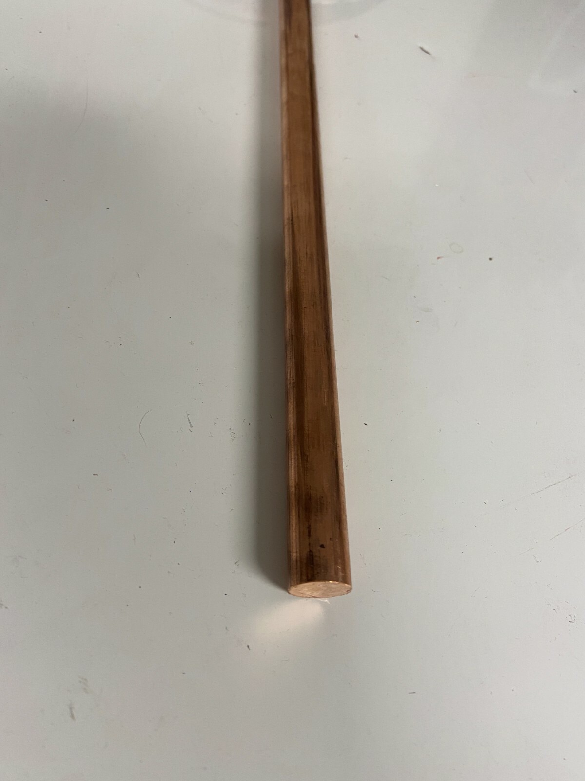 (1) 5/8 110 COPPER SOLID ROUND ROD 12″ long New Lathe Stock 1/2 Hard