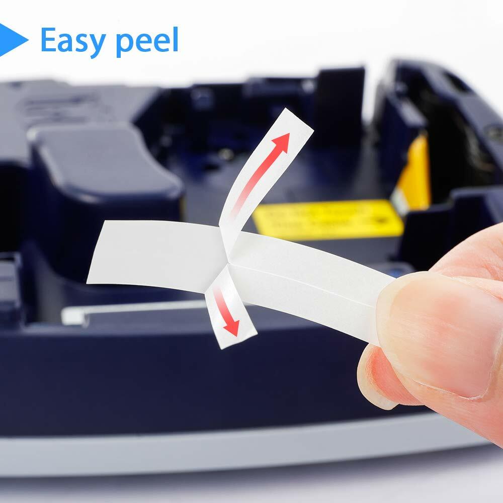 Brother Label Tape M231 MK-231 MK231 12mm Ptouch M Tape Label Maker PT-M95 PT-65