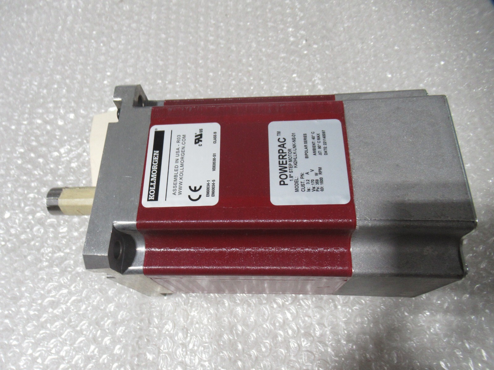 Kollmorgen Powerpac 1.8° Step Motor K42HLLK-LNK-NS-01 *FAST SHIPPING*