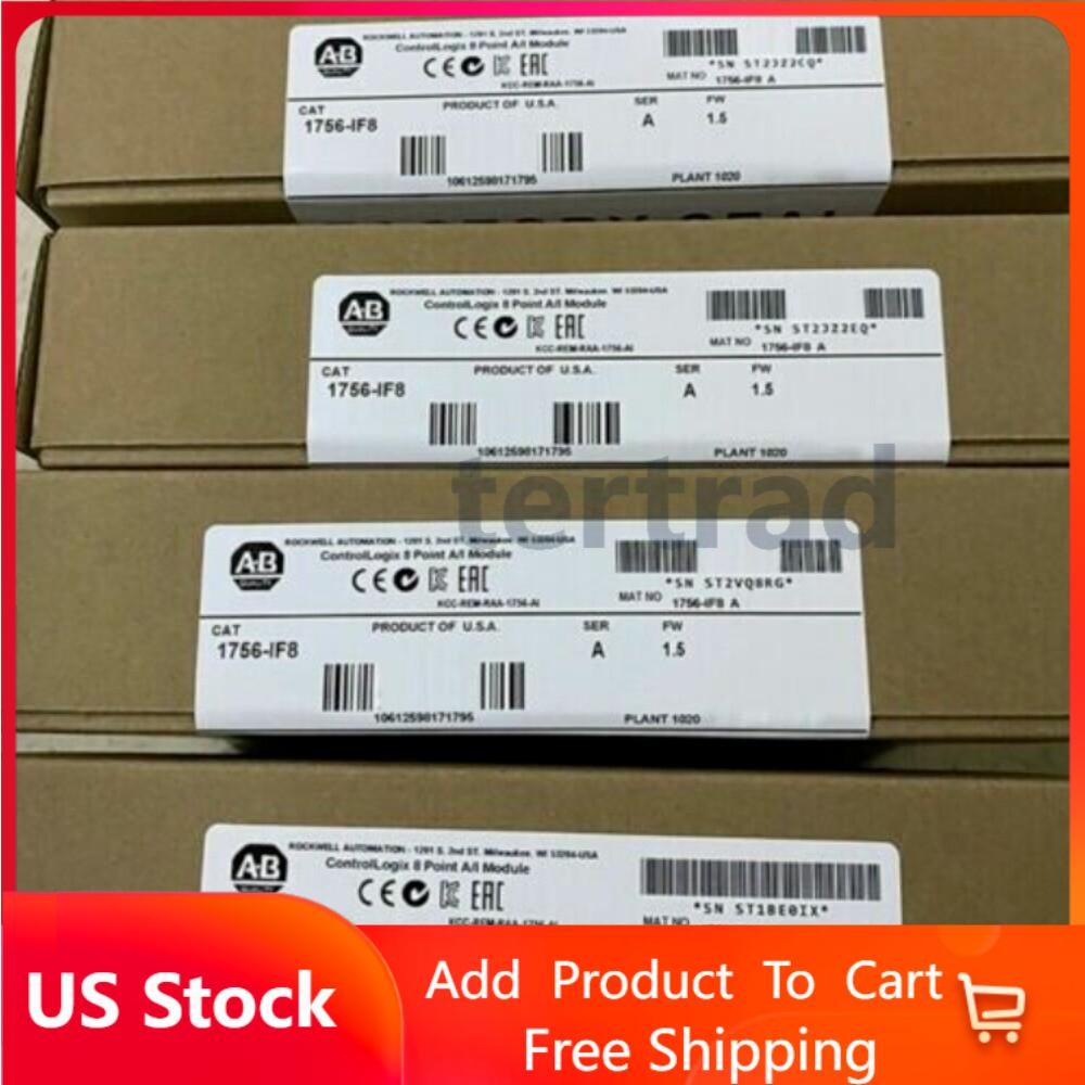 Sealed Allen-Bradley 1756-IF8 /A ControlLogix Point A/I Module US Free Tax