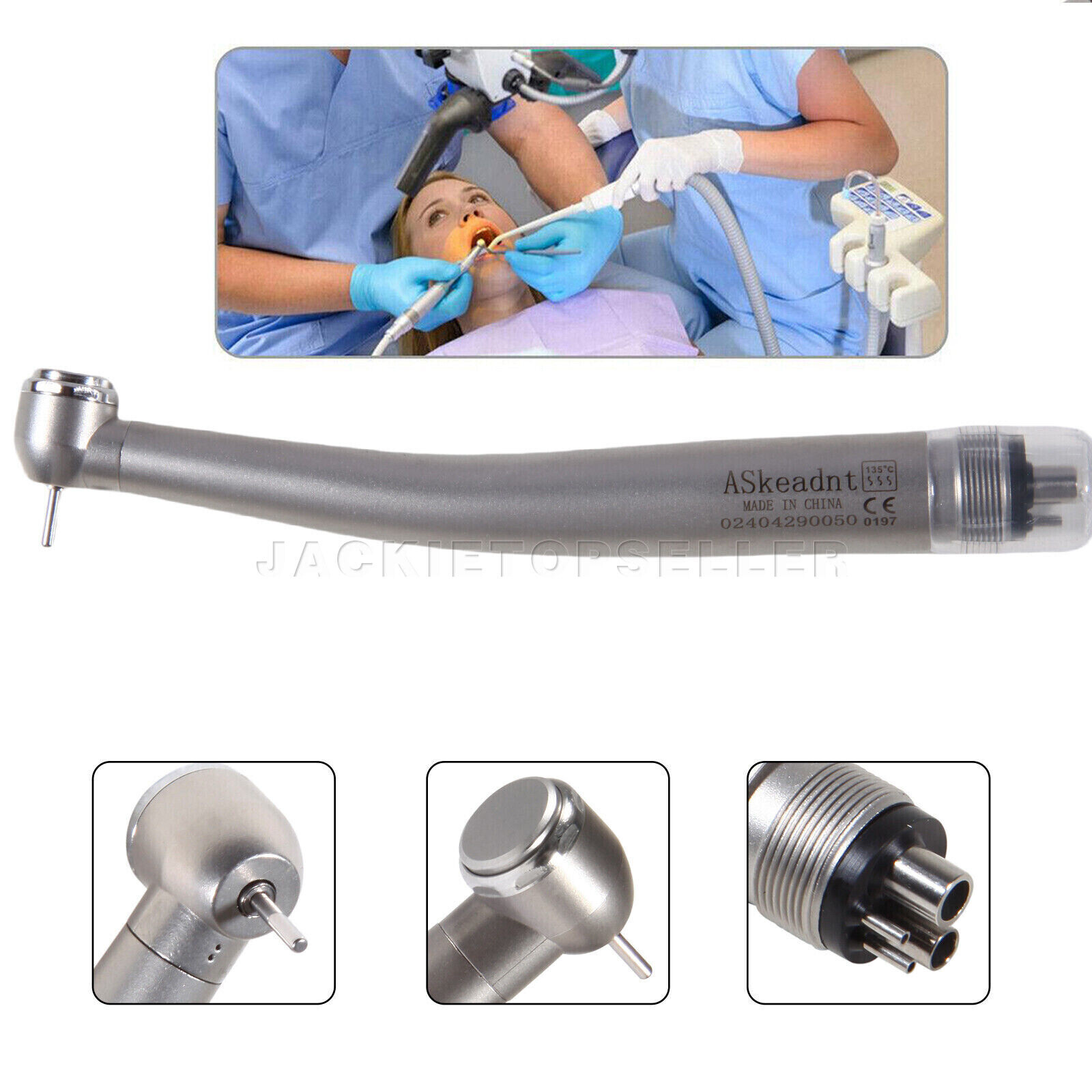Dental High Speed Handpiece Push Button Air Turbine 4 Hole Midwest 10pcs/1 Pack