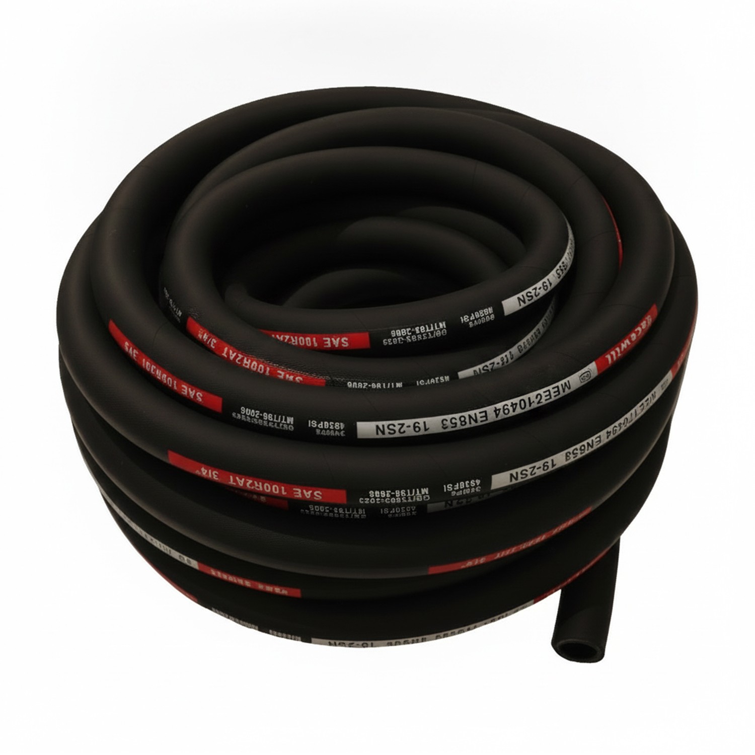 33FT 3/4″ Hydraulic Hose + 12 Straight Fittings 3/4″ JIC Female & 3/4 NPTF Male