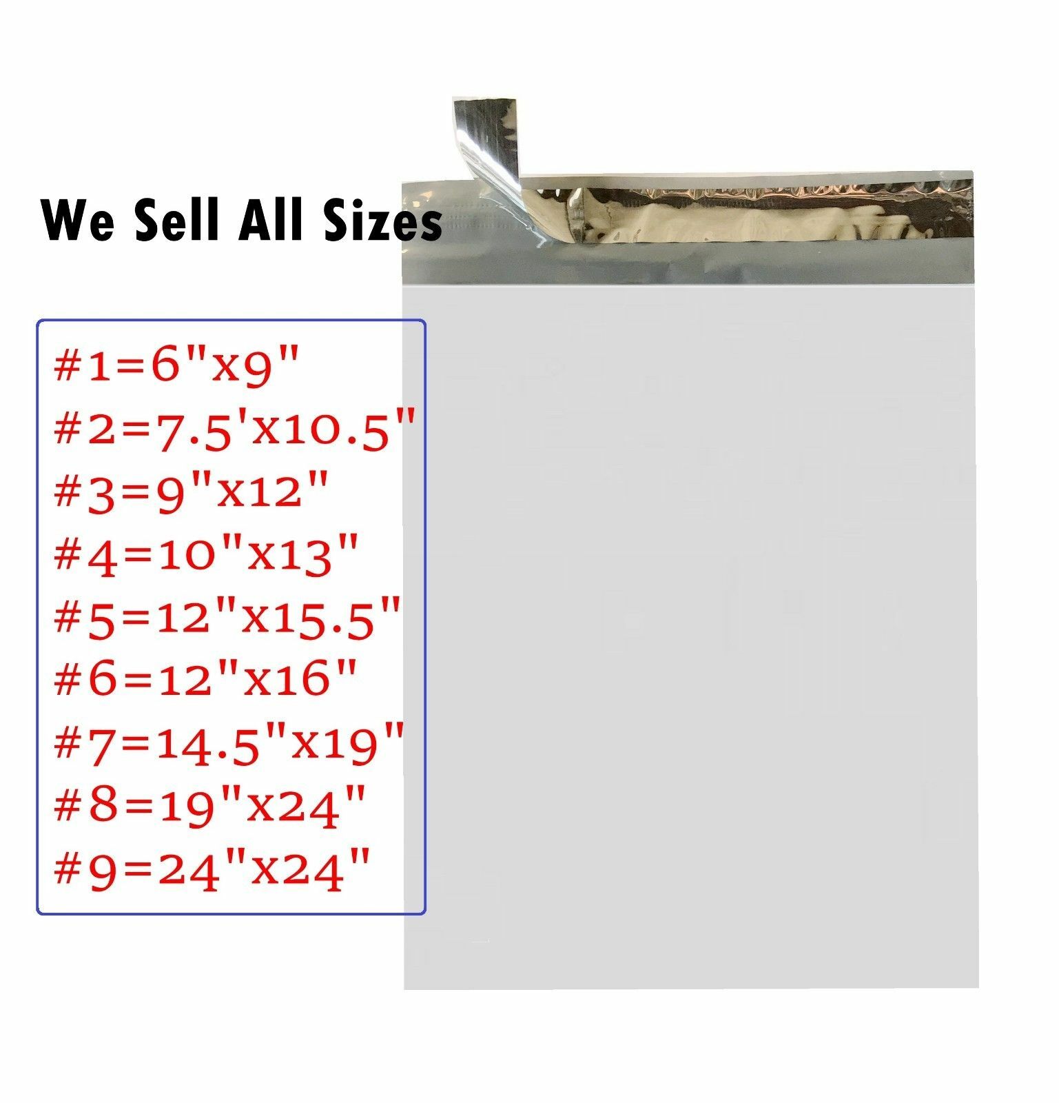 1000 7.5X10.5 Poly Mailer Self Sealing Shipping Waterproof Bags – ST ShipMailers