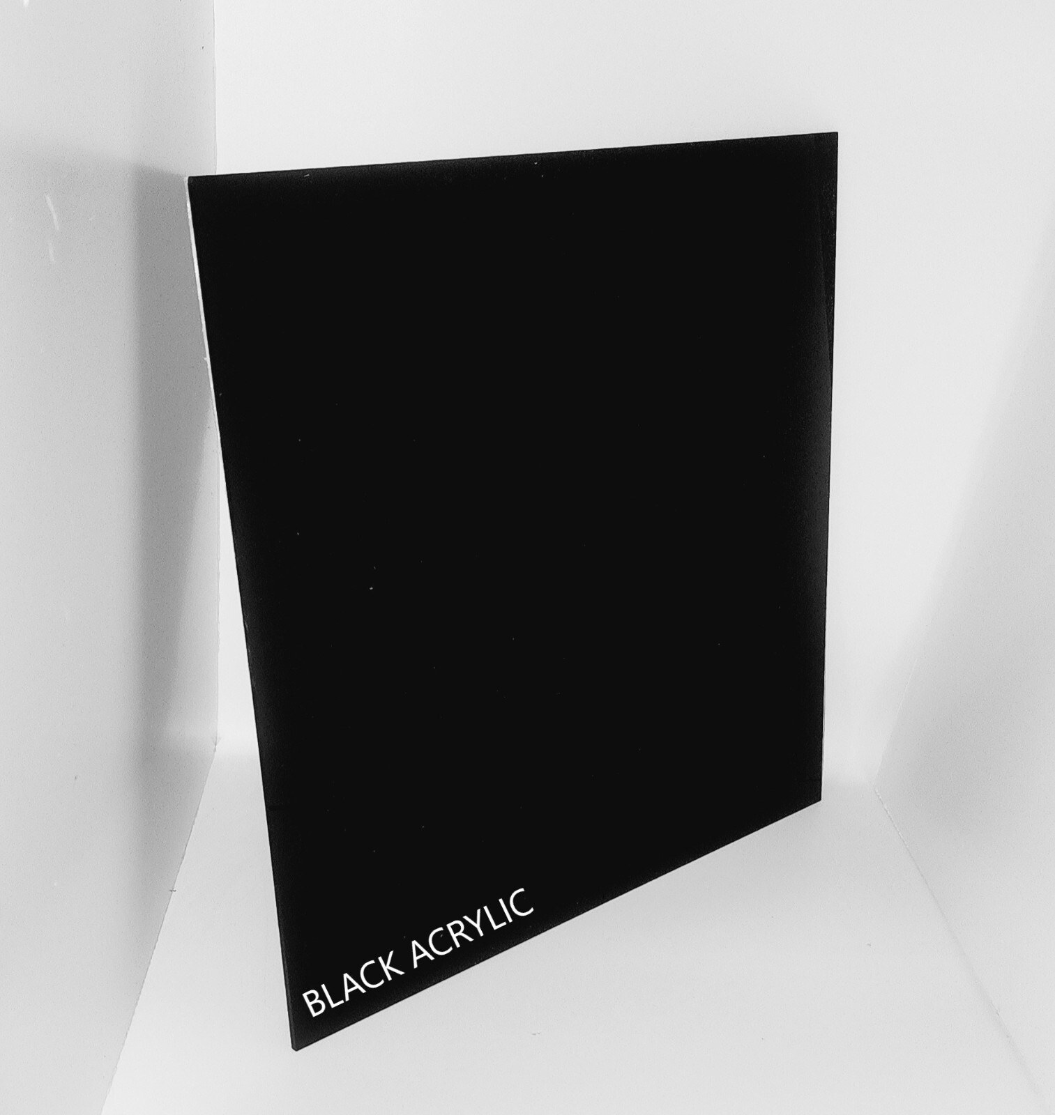BLACK ACRYLIC PLEXIGLASS 3/8″ X 24″ X 48″ PLASTIC SHEET